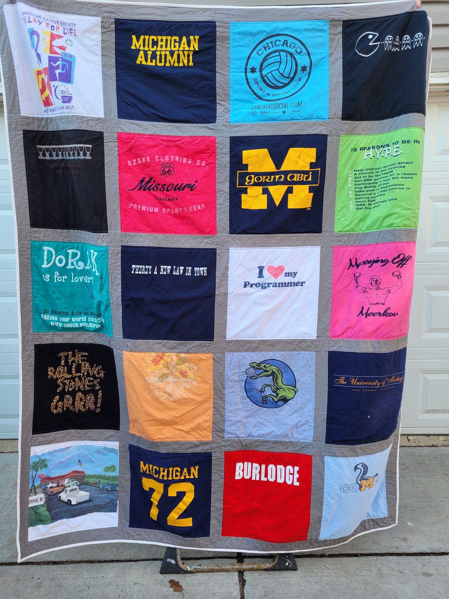 T-Shirt Quilt (Twin Size)