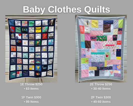 Memory Quilt (Baby Clothes)