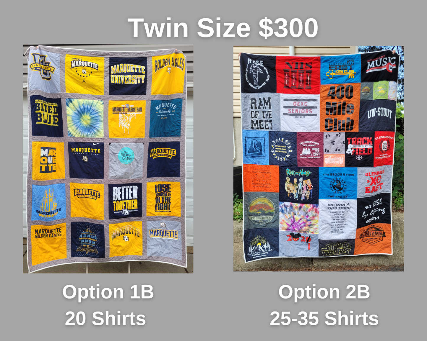 T-Shirt Quilt (Twin Size)